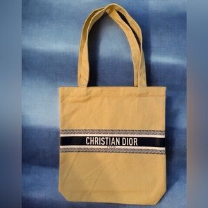 Dior Beige Tote Bag DIORIVIERA Novelty Japan. New, never used. 14” x 12.5”.